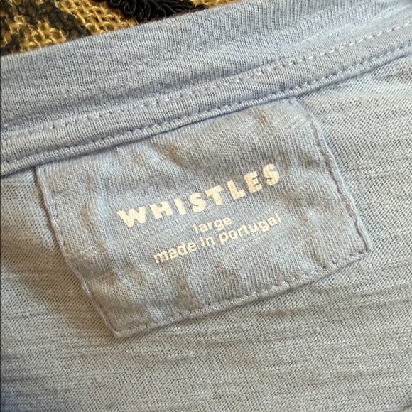Whistles Pale Blue Pocket Tee - Picture 4 of 5
